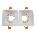 Girard sudron encastr. 205*105mm cut.195*95mm blanc pour module downlight à visser 10w