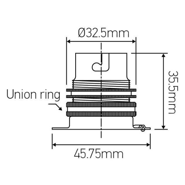 Girard sudron douille b22 db laiton s/patere
