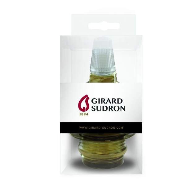 Girard sudron douille e27 filetée acier laitonné montée avec terre blister + arrêt câble
