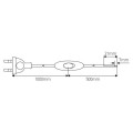Girard sudron cordon 2x0.75 l.1.50m transp.av.inter