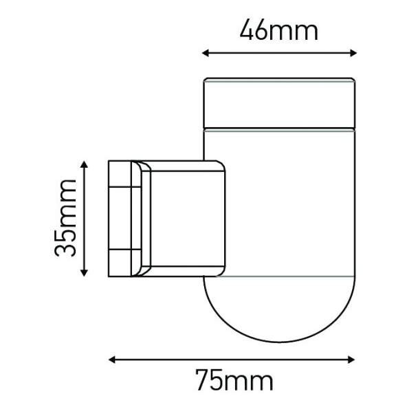 Girard sudron applique porcelaine e27 conique blanc