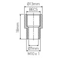 Girard sudron raccord reduct.f.becs m.10x1 laiton