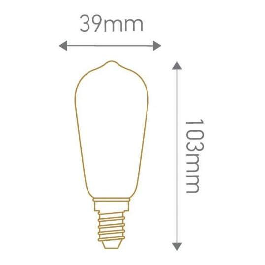 Ampoule à Filament LED Ambrée 1 W E14 2500 K 105 lm Mini Edison Girard Sudron