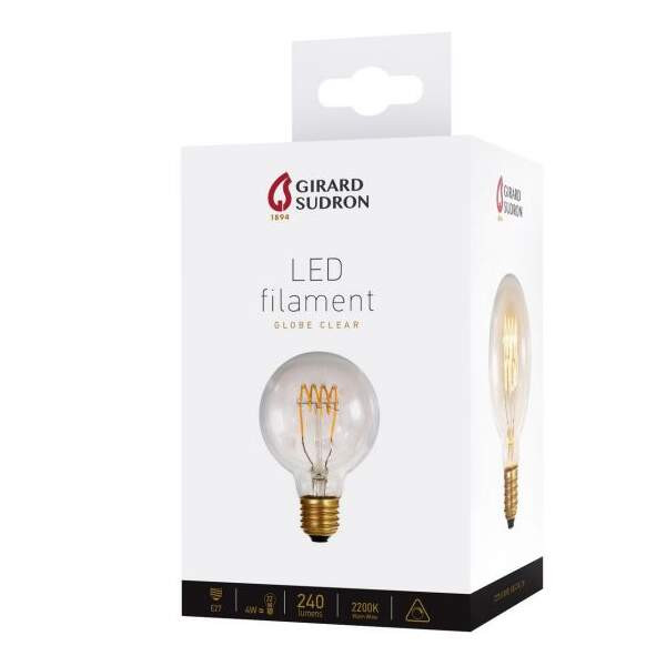 Girard sudron globe g80 4 loops 4w e27 2200k 240lm dim. cl.