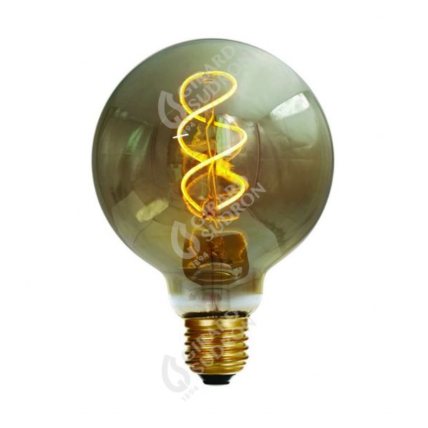 Girard sudron globe g95 filament led twisted 4w e27 2000k 200lm dim. smoky