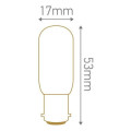 Girard sudron refrigerator lamp tube incan. 15w ba15d 2750k 110lm