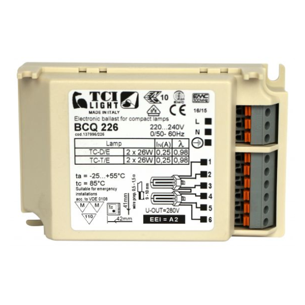 Ballast electronique 2x26w