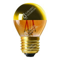 Girard sudron sphérique g45 filament led "calotte dorée" 4w e27 2700k 350lm dim.