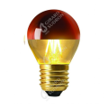 Girard sudron sphérique g45 filament led "calotte bronze" 4w e27 2700k 350lm dim.