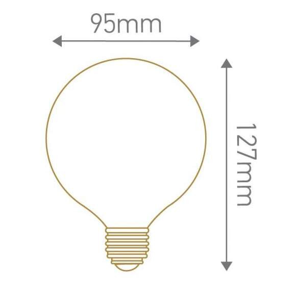 Girard sudron globe d95 led 330° 12w e27 2700k 1000lm