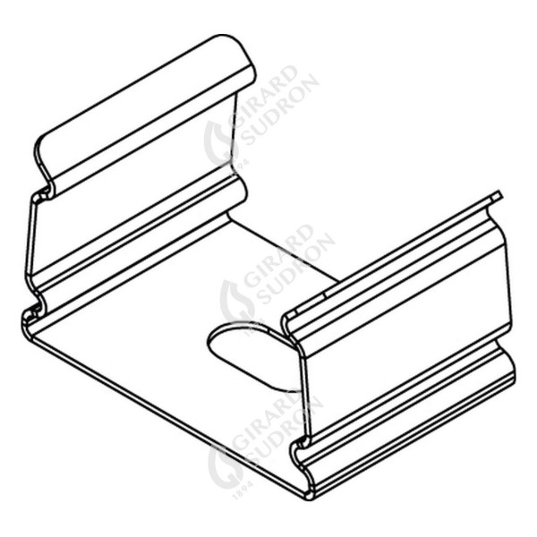 Girard sudron patte de fixation pour profile alu 17x15.5