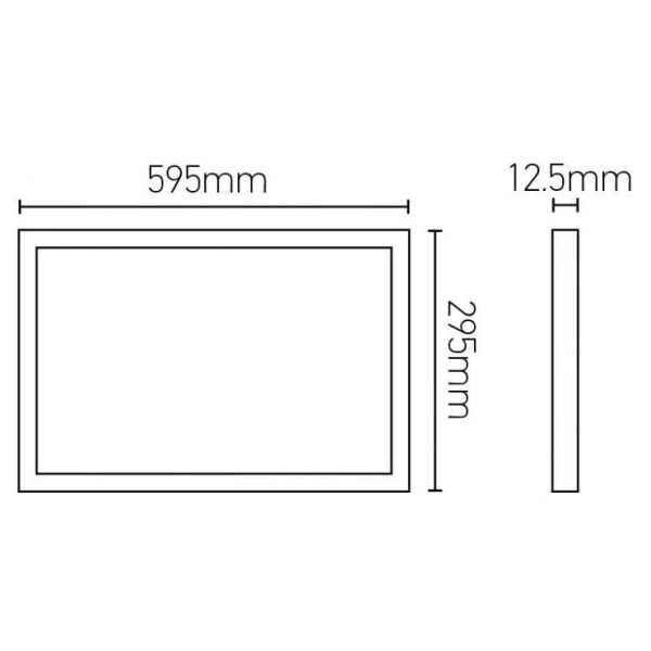 Girard sudron aneto - dalle led 300x600 36w 4000k 3500lm 120° blanc