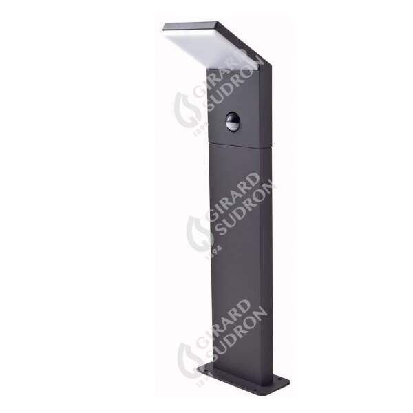 Girard sudron jabbah ii - poteau lumineux led 75x75x600 9w 4000k 690lm gris foncé