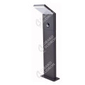 Girard sudron jabbah ii - poteau lumineux led 75x75x600 9w 4000k 690lm gris foncé