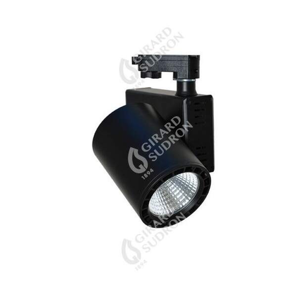 Girard sudron jacinto - projecteur sur rail led Ø99 x 148 20w 3000k 1700lm 36° noir