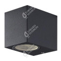 Girard sudron carrol - applique murale vers le bas 93x68x80 gu10 11w max. gris foncé