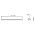 Girard sudron tyr - ecowatts - tube led intégrée 310x23x36 4w 4000k 400lm 150° dépoli