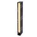 Girard sudron rise - poteau lumineux led ip65 50x100x600 24w 4000k 1320lm 135° noir