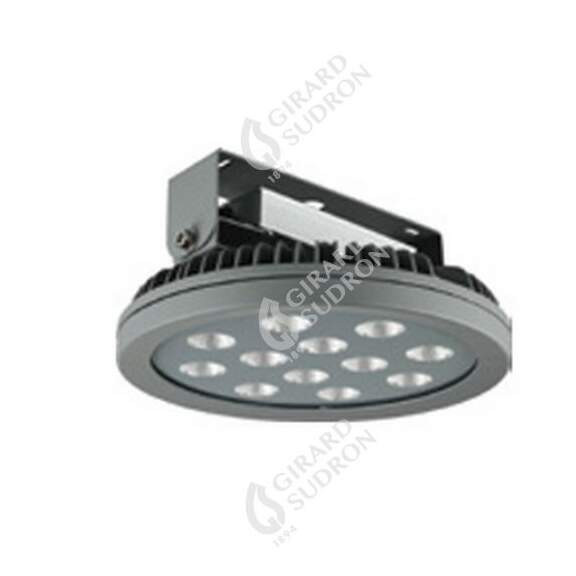 Girard sudron ananke - cloche industrielle led ip 66 Ø450x195 150w 4000k 15149lm 60° argent