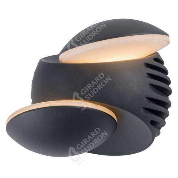 Elypte  eclairage rsidentiel 10w 3000k 160lm 130x130x110mm cli ip54 dark black