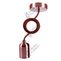 Girard sudron monture metal cuivre douille lisse e40 cable 2m