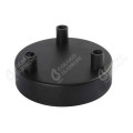 Girard sudron plafonnier acier noir trois sorties 