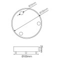 Girard sudron plafonnier acier noir trois sorties 