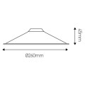 Girard sudron abats-jour metal noir et or 220 et 300mm