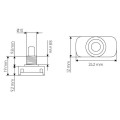 Girard sudron inter blanc a poussoir col 8.8mm