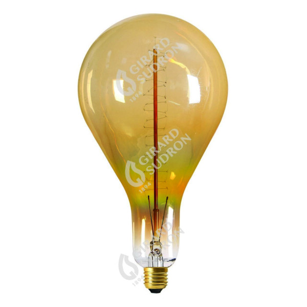 Girard sudron geant bulb ambre filament spirale 24w e27 Ø 162mm h. 314mm
