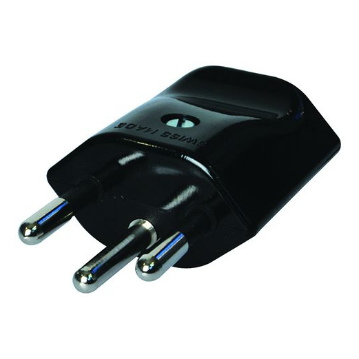 Fiche Plate Noire Bipolaire avec Terre Standard Suisse Girard Sudron