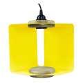 Girard sudron suspension e27 abat-jour métal pliable av. fiche et inter. l.2m jaune