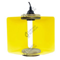Girard sudron suspension e27 abat-jour métal pliable av. fiche et inter. l.2m jaune