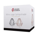 Girard sudron abat-jour cage métal h.21cm noir
