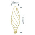 Girard sudron candle f6 led filament 2w e14 2700k 200lm amb.