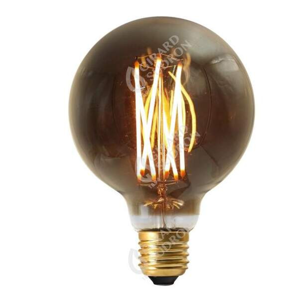 Girard sudron globe g95 filament led 4w e27 2100k 260lm dim. smoky ra>90