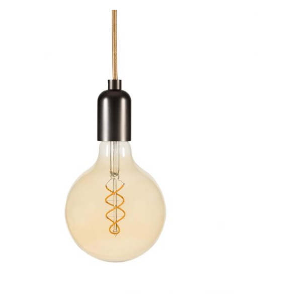 Girard sudron globe filament led torsadée ambrée 4w dim g125