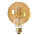 Girard sudron globe filament led torsadée ambrée 4w dim g125