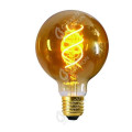 Girard sudron globe filament led torsadée ambrée 4w dim g125