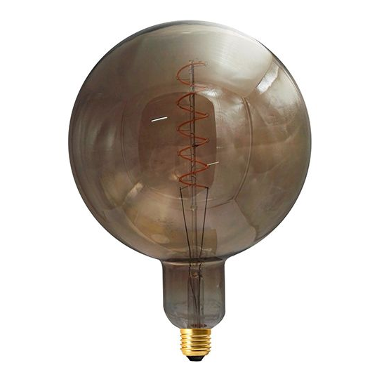 Girard sudron globe g200 filament led twisted 6w e27 2000k 300lm dim. smoky