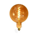 Girard sudron globe g200 filament led twisted 6w e27 2000k 300lm dim. smoky