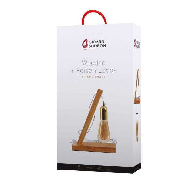 Girard sudron kit lampe bois + ampoule