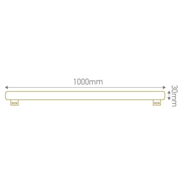 Girard sudron tube lateral led s14s 1000mm 16w 2700k 1400lm