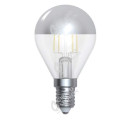 Girard sudron spherical g45 led filament "calotte argentée" 4w e14 2700k 350lm dim.