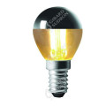 Girard sudron spherical g45 led filament "calotte argentée" 4w e14 2700k 350lm dim.