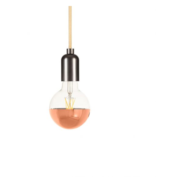 Girard sudron globe d95 filament led "calotte bronze" 8w e27 2700k 950lm dim.