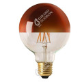 Girard sudron globe d95 filament led "calotte bronze" 8w e27 2700k 950lm dim.
