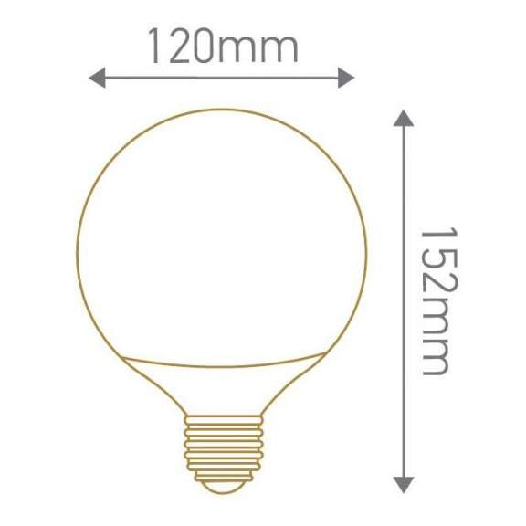 Girard sudron globe d120 led 330° 20w e27 2700k 1500lm
