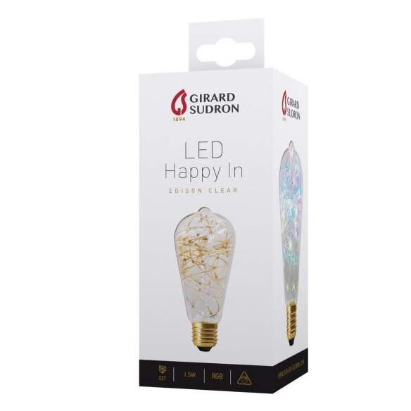 Girard sudron edison led strip 1,5w e27 rgb cl.