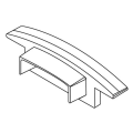 Girard sudron embouts pour profile aluminium 23.2 x 8